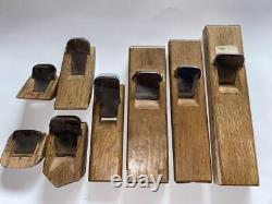 Kanna Japanese Carpentry Woodworking Tool Hand Plane Set Lot of 8