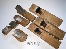 Kanna Japanese Carpentry Woodworking Tool Hand Plane Set Lot of 8