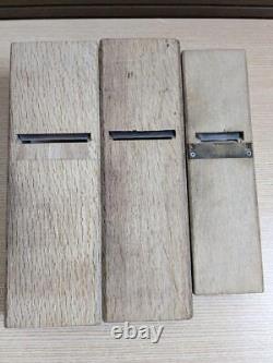 Kanna Japanese Carpentry Woodworking Tool Hand Plane set Lot of 3 ST01