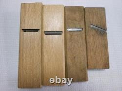 Kanna Planes 4pc Woodworking Tools Smoothing Plane Set Vintage Authentic