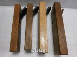Kanna Planes 4pc Woodworking Tools Smoothing Plane Set Vintage Authentic