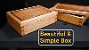 Keepsake Box With Dovetails Hand Tool Woodworking