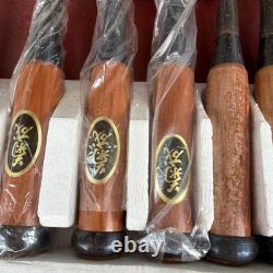 Kikusei Japanese Oire Chisel Set of 10 Wood Handles Unused Stored