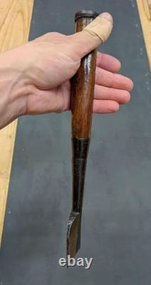 Kimoji Antique Japanese Tataki Nomi Chisel 42mm 1 Sun 4 Bu Tamahagane Kansai