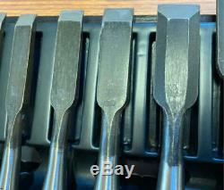Kitsune 10 Pcs Oire Japanese Vintage Woodworking Carpentry Tool Chisel Nomi Used