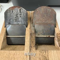 Kobe Saburo Japanese Hand Plane Set of 2 Woodworking Tools Used