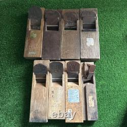 LOT 8 JAPANESE Wood Plane KANNA SET Engraved Carpentry Tools F46699