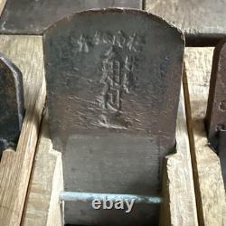 LOT 8 JAPANESE Wood Plane KANNA SET Engraved Carpentry Tools F46699