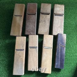 LOT 8 JAPANESE Wood Plane KANNA SET Engraved Carpentry Tools F46699