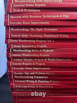 LOT OF 34 Handyman Club Of America VTG Hardcover Books Hand Tools & Techniques