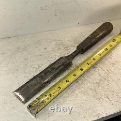 LOT OF 4 Vintage ASSORTED BUCK BROTHERS CARVING Gouging CHISELS Wood Working