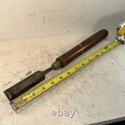 LOT OF 4 Vintage ASSORTED BUCK BROTHERS CARVING Gouging CHISELS Wood Working