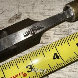 LOT OF 4 Vintage ASSORTED BUCK BROTHERS CARVING Gouging CHISELS Wood Working