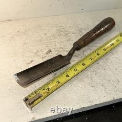 LOT OF 4 Vintage ASSORTED BUCK BROTHERS CARVING Gouging CHISELS Wood Working