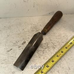 LOT OF 4 Vintage ASSORTED BUCK BROTHERS CARVING Gouging CHISELS Wood Working