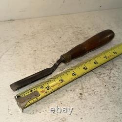 LOT OF 4 Vintage ASSORTED BUCK BROTHERS CARVING Gouging CHISELS Wood Working