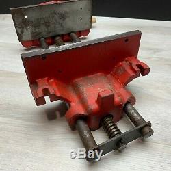 LOT of 2 Craftsman 10 & 7 Woodworking Vise 391.5195 Quick Release Under Bench