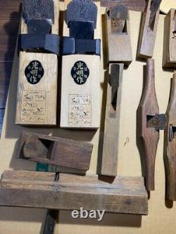 LOT15 Japanese WOOD PLANES KANNA woodworking tool SET / USED JAPAN F9860