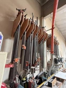 Large Lot of Bar Clamps & Pipe Clamps, Woodworking Clamp Collection
