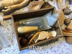 Large Starter Wood Carving Set With Tools & Sharping Stones