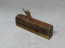 Lignum Vitae Skewed Rabbet Wood Hand Plane Vintage Woodworking Tool NICE One