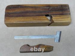 Lignum Vitae Skewed Rabbet Wood Hand Plane Vintage Woodworking Tool NICE One