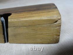 Lignum Vitae Skewed Rabbet Wood Hand Plane Vintage Woodworking Tool NICE One