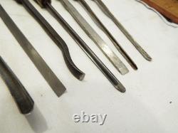 Lot 7 Wood Carving Gouge Chisels Ashely Iles Buck Addis Woodworking Tools