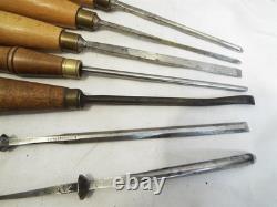 Lot 7 Wood Carving Gouge Chisels Ashely Iles Buck Addis Woodworking Tools
