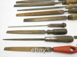 Lot Antique Nicholson Woodworking Carpentry Hand Tools Files Homemade Handles