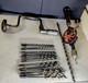 Lot Millers Falls Red No 2 Drill No 732 Holdall Brace 16 Auger Bits Woodworking