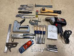 Lot Miscellaneous Craftsman USA hand tools Woodworking Chisels Pliers More