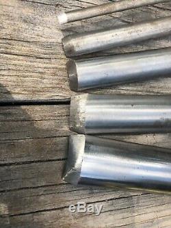 Lot Of 5 Vintage Sorby Gouge Chisels Lathe Woodworking Excellent Condition