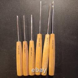 Lot Of 6pcs Pfeil Swiss Wood Carving and gouging Tools