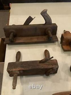 Lot Of Vintage Antique Wood Working Tools Planes
