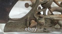 Lot of 2 Vintage antique Stanley no. 45 combination plow woodworking plane tool