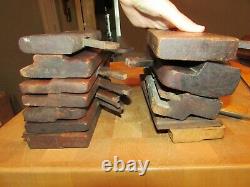 Lot of 27 Antique wood Moulding Trim Planes woodworking tools misc parts pieces