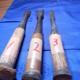 Lot of 3 Japanese Nomi Chisels 25mm 15mm Old Carpenter Woodworking Tools