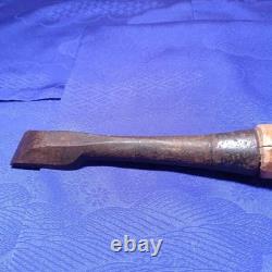Lot of 3 Japanese Nomi Chisels 25mm 15mm Old Carpenter Woodworking Tools