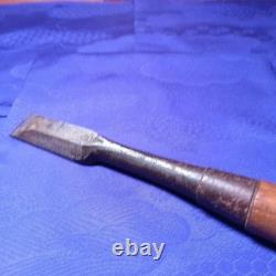Lot of 3 Japanese Nomi Chisels 25mm 15mm Old Carpenter Woodworking Tools