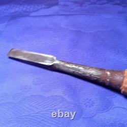 Lot of 3 Japanese Nomi Chisels 25mm 15mm Old Carpenter Woodworking Tools