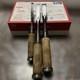 Lot of 3 Japanese Nomi Chisels 9mm 15mm 18mm Ouchi Professionally Resharpened