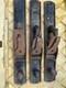 Lot of 3 Vintage Stanley Bailey USA No. 7 Wood Working Plane (2)corrugated (1)
