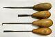 Lot of 4 DIOBSUD FORGE Wood Carving Whittling Woodworking Tools Chisels Gouges