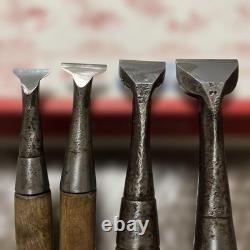 Lot of 4 Japanese Nomi Chisels 23mm 27mm 29mm 40mm Professionally Resharpened