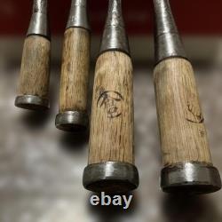 Lot of 4 Japanese Nomi Chisels 23mm 27mm 29mm 40mm Professionally Resharpened