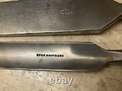 Lot of 4 Vintage Buck Bros. Woodworking Chisels -Firmer Bevel & Gouge Cast Steel