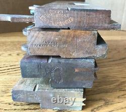 Lot of 5 Antique Woodworking Plough & Molding Block Planes Stothert, H. L. James