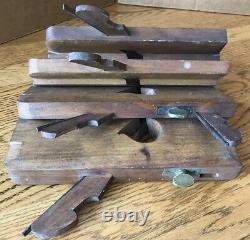 Lot of 5 Antique Woodworking Plough & Molding Block Planes Stothert, H. L. James