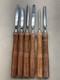 Lot of 6 Shapleigh's Woodworking Lathe Chisel/gouge